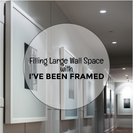 Filling Large Wall Space with Big Custom Frames