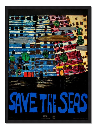 Friedensreich Hundertwasser "Save The Seas"