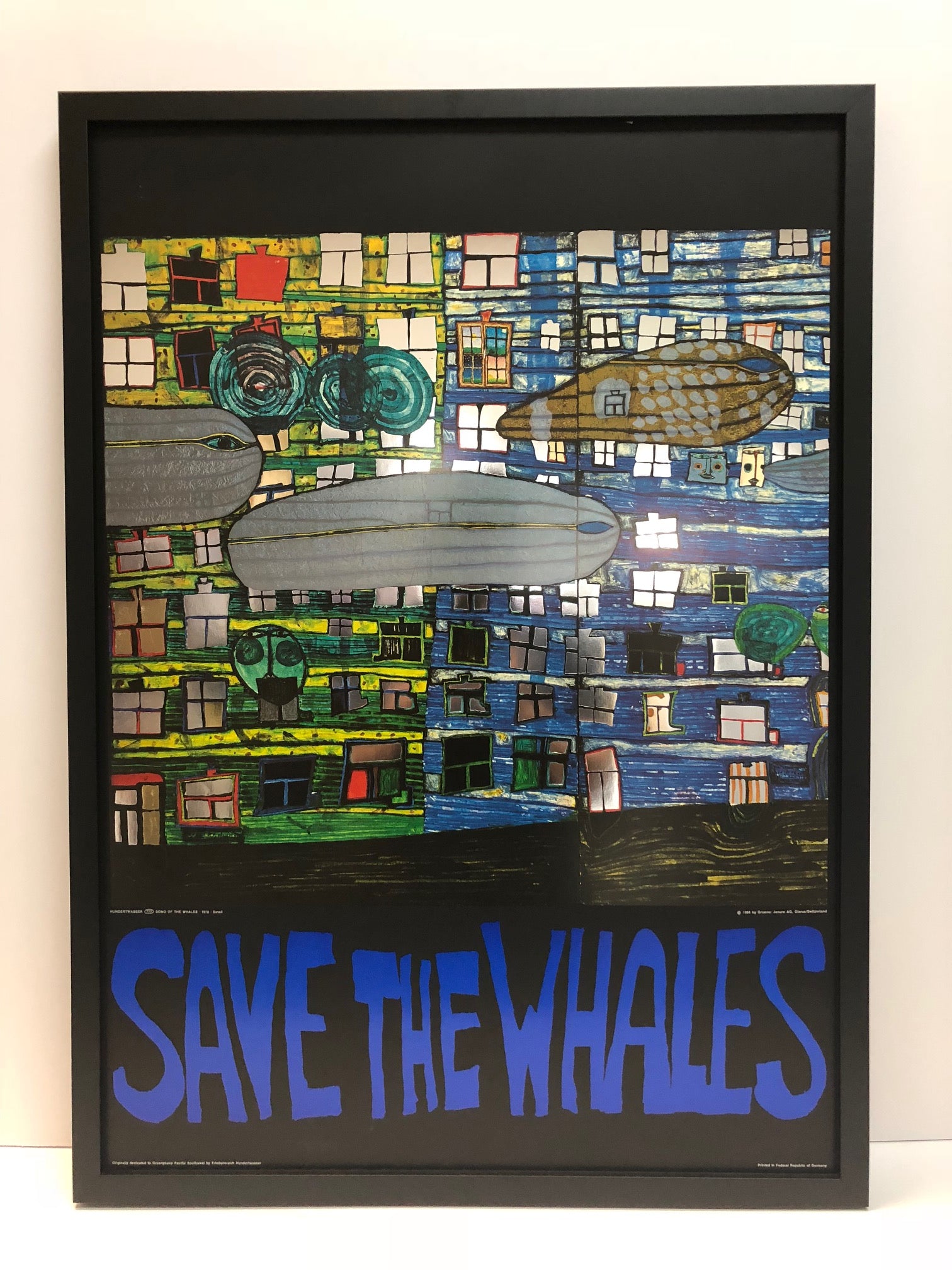 Friedensreich Hundertwasser "Save The Whales"